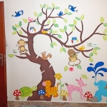 Παιδική τοιχογραφία Ζωάκια του δάσους