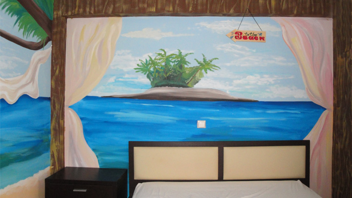 Τοιχογραφία δωματίου με θέμα παραλία-image-4