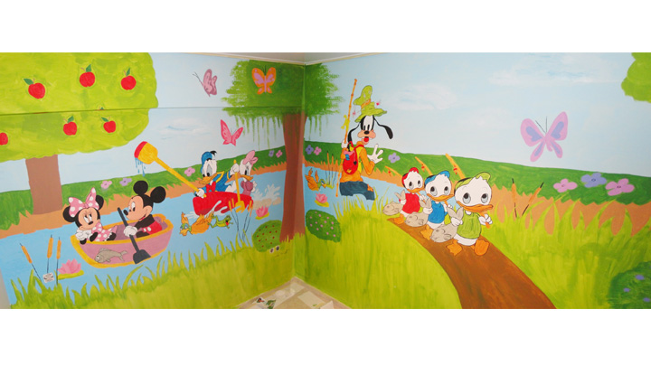 Παιδική τοιχογραφία - Ο Μίκυ και η παρέα του-image-3
