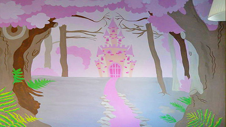 Παιδική τοιχογραφία με θέμα το κάστρο της πριγκίπισσας-image-2
