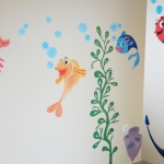 Παιδική τοιχογραφία με θέμα ψαράκια