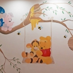 Παιδική τοιχογραφία Winnie the Pooh με τους φίλους του