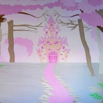Παιδική τοιχογραφία με θέμα το κάστρο της πριγκίπισσας