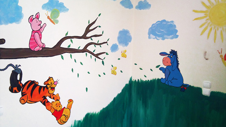 Παιδική τοιχογραφία - Ο Γουίνι το αρκουδάκι-image-2
