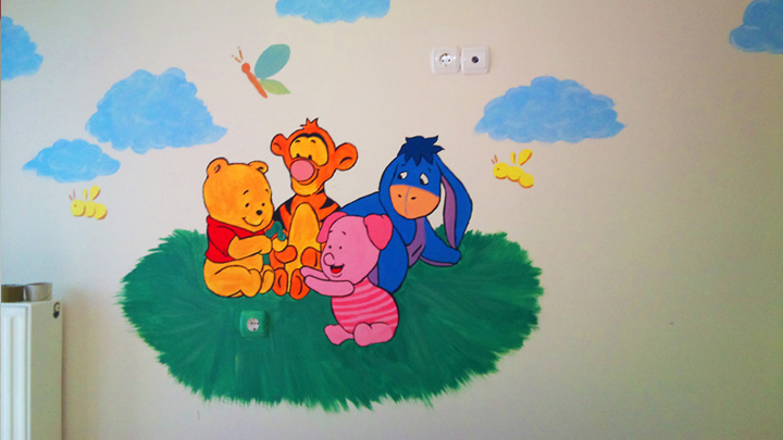 Παιδική τοιχογραφία - Ο Γουίνι το αρκουδάκι-image-4
