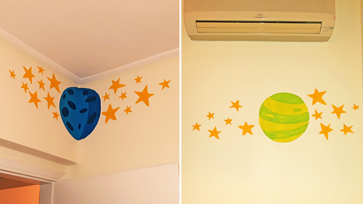 Παιδική τοιχογραφία Μικροί Αστροναύτες-image-3